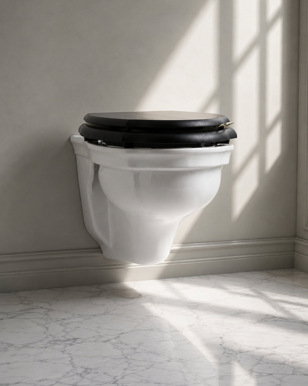 Westminster væghængt toilet i hvid keramik fra Devon&Devon