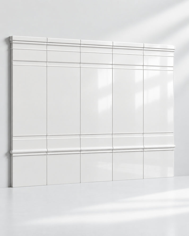 Élysées Boiserie Komposition D – Vandrette bånd (komplet væg 2,0 m)