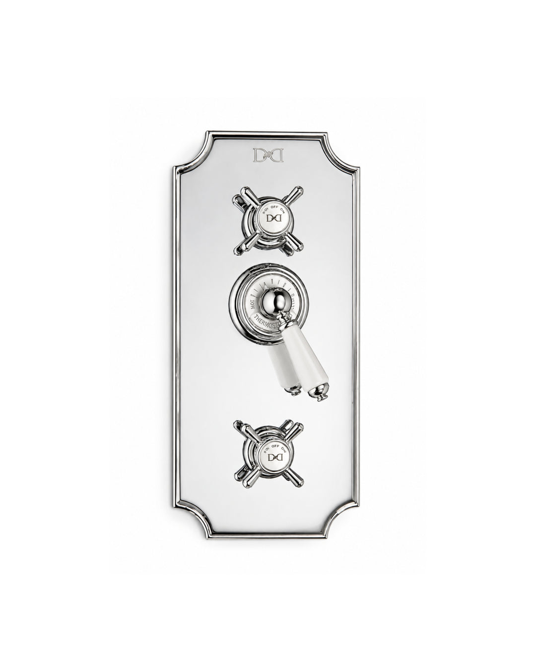 Dandy indbygget termostatblander med 2-vejs diverter, stor plade – Devon&Devon | DSL Studio
