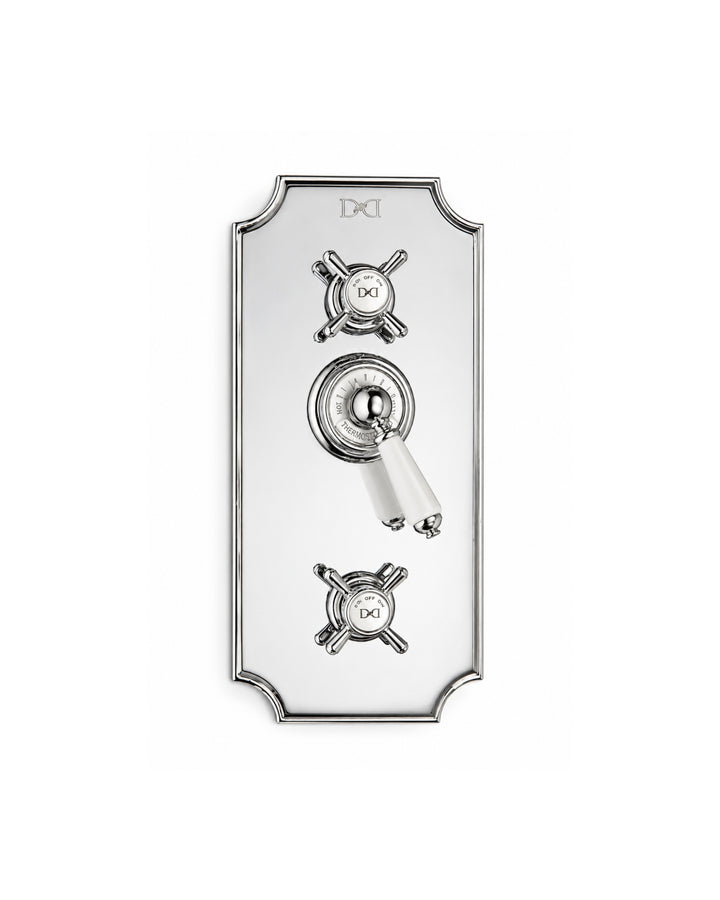 Dandy indbygget termostatblander med 2-vejs diverter, stor plade – Devon&Devon | DSL Studio
