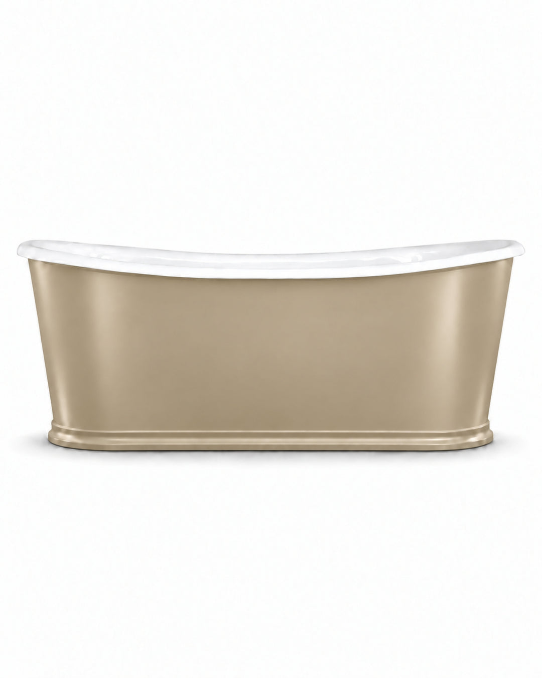 Regal Colors badekar i støbejern med lakeret aluminium i specialfarve – Devon&Devon