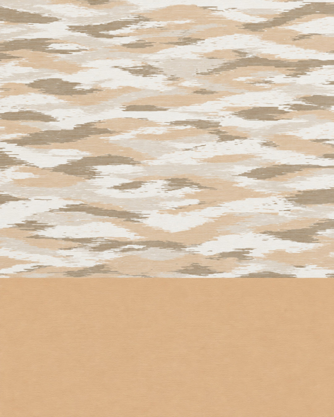 Devon&Devon Tramage tapet i sand med boiserie-panel fra Style Office-kollektionen