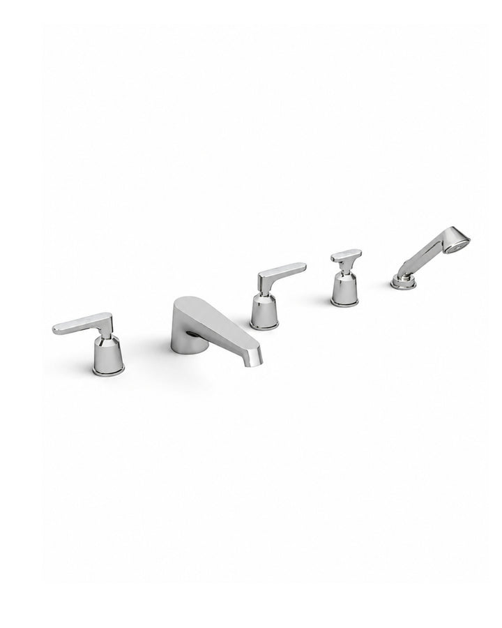 Twenties 5-huls badekararmatur – Bianco Carrara – Devon&Devon | DSL Studio